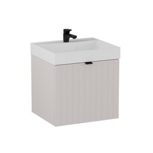 BADEDU ESLA Waschbecken mit Unterschrank 50 cm breit