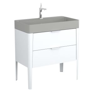 BADEDU SORA Waschbecken mit Unterschrank 80 cm breit