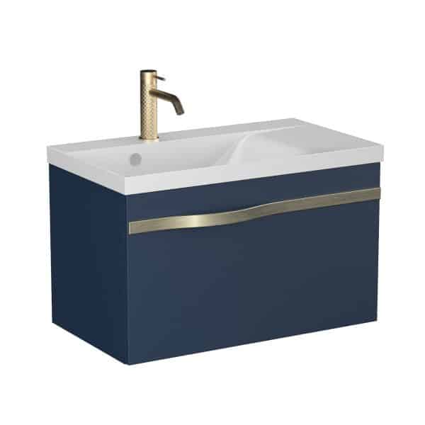 BADEDU FILS Waschbecken mit Unterschrank 69 cm breit