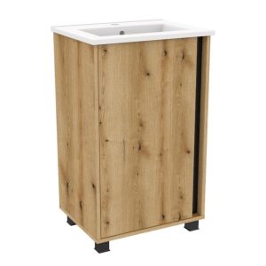BADEDU LULE Gäste WC Waschtisch Set 51 cm breit