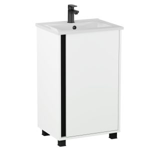 BADEDU LULE Gäste WC Waschtisch Set 51 cm breit