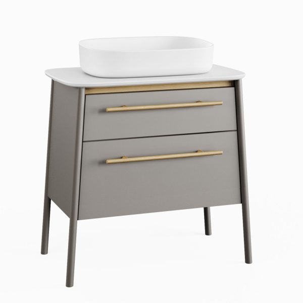 BadeDu Möbel-Set TANA 80 cm Grau