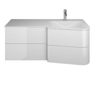 Burgbad BADU Waschbecken mit Unterschrank 122 cm breit