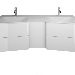 Burgbad BADU Waschbecken mit Unterschrank 152 cm breit