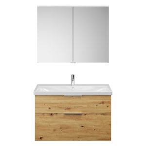 Burgbad EQIO Waschtisch Set mit Spiegelschrank 103 cm breit