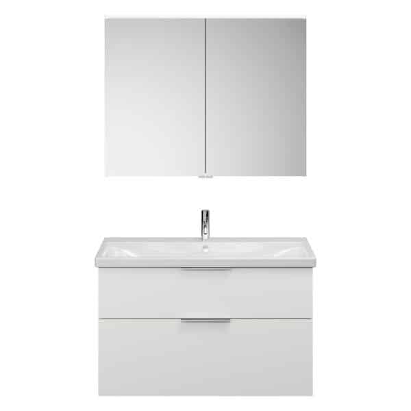 Burgbad EQIO Waschtisch Set mit Spiegelschrank 103 cm breit