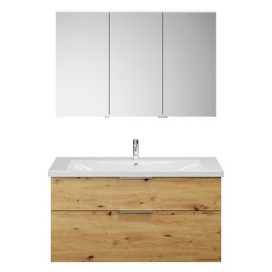 Burgbad EQIO Waschtisch Set mit Spiegelschrank 123 cm breit