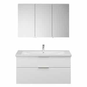 Burgbad EQIO Waschtisch Set mit Spiegelschrank 123 cm breit