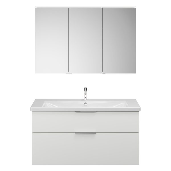 Burgbad EQIO Waschtisch Set mit Spiegelschrank 123 cm breit