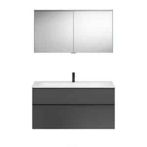 Burgbad FIUMO Waschtisch Set mit Spiegelschrank 122 cm breit