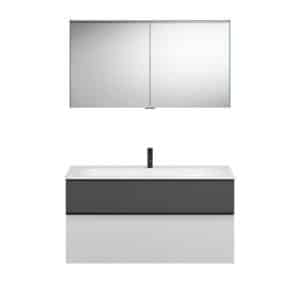 Burgbad FIUMO Waschtisch Set mit Spiegelschrank 122 cm breit