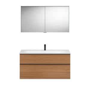 Burgbad FIUMO Waschtisch Set mit Spiegelschrank 122 cm breit