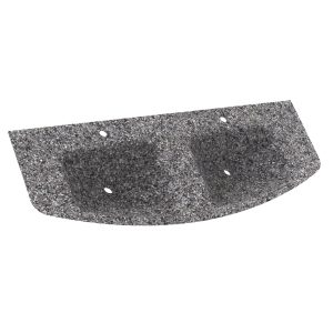 CLASSICO Doppel-Waschtisch Mineralguss grau-metallic