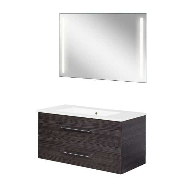 FACKELMANN B.PERFEKT Waschtisch Set mit Spiegel 103 cm breit