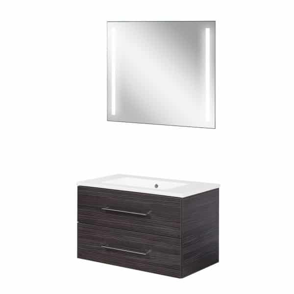 FACKELMANN B.PERFEKT Waschtisch Set mit Spiegel 82 cm breit