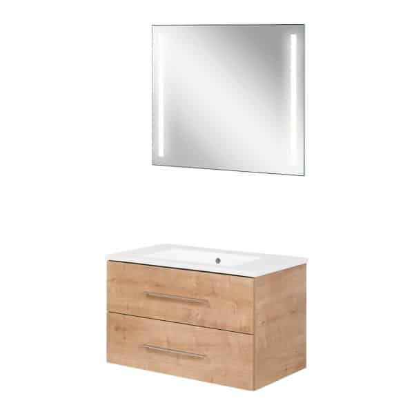 FACKELMANN B.PERFEKT Waschtisch Set mit Spiegel 82 cm breit
