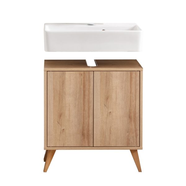 FACKELMANN FINN Waschbecken mit Unterschrank 60 cm breit