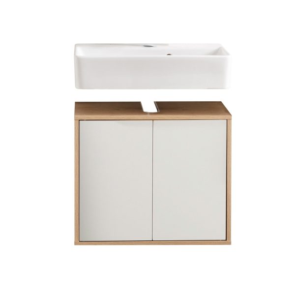 FACKELMANN FINN Waschbecken mit Unterschrank 60 cm breit