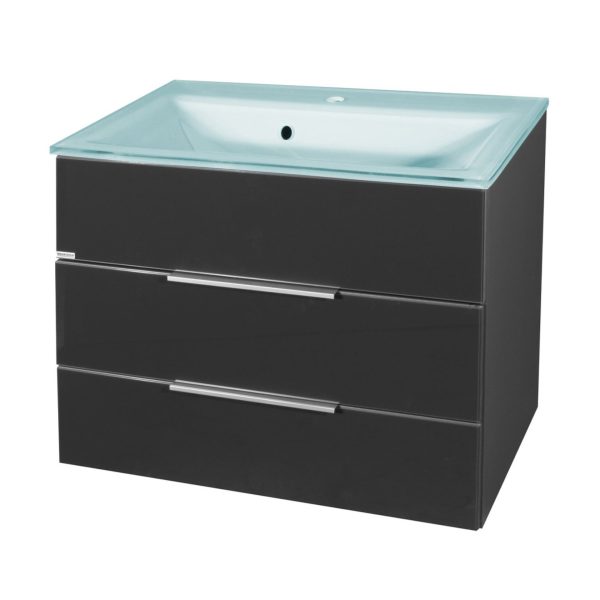 FACKELMANN KARA Waschbecken mit Unterschrank 80 cm breit