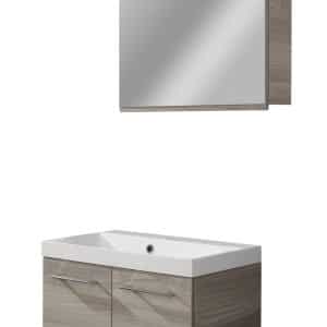 FACKELMANN LIMA Waschtisch Set mit Spiegelschrank 60 cm breit