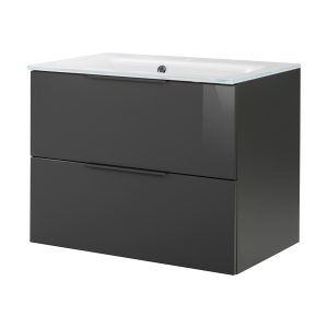 FACKELMANN LUNA Waschbecken mit Unterschrank 80 cm breit