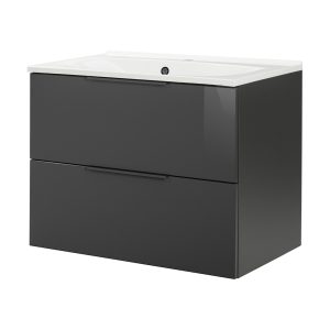 FACKELMANN LUNA Waschbecken mit Unterschrank 80 cm breit