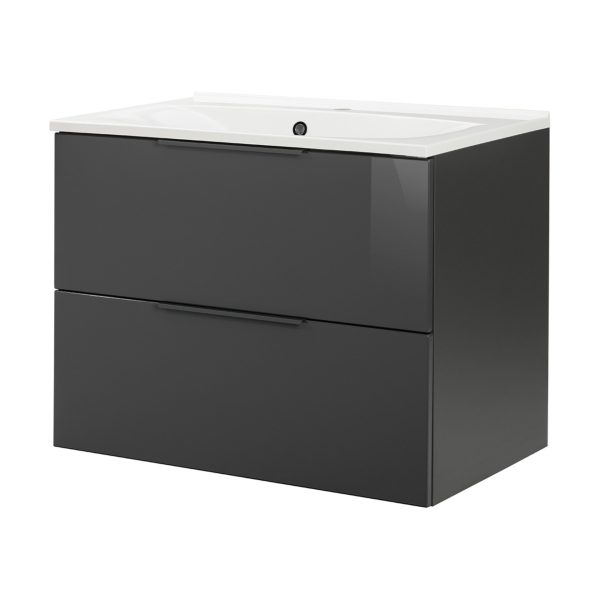 FACKELMANN LUNA Waschbecken mit Unterschrank 80 cm breit