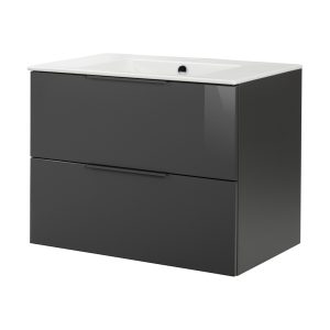 FACKELMANN LUNA Waschbecken mit Unterschrank 80 cm breit