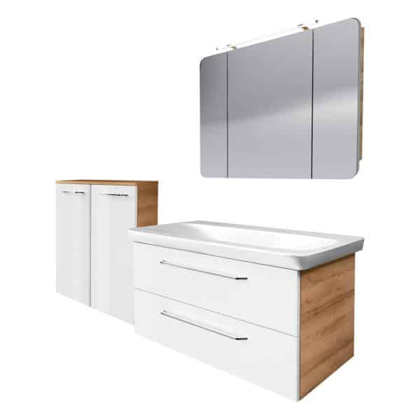 FACKELMANN MILANO Badmöbel Set 4-teilig
