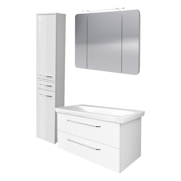 FACKELMANN MILANO Badmöbel Set 4-teilig