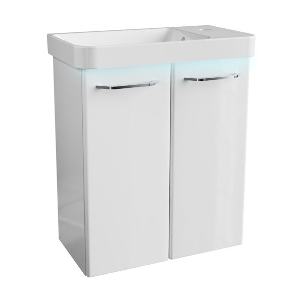 FACKELMANN MILANO Gäste WC Waschtisch Set 55 cm breit