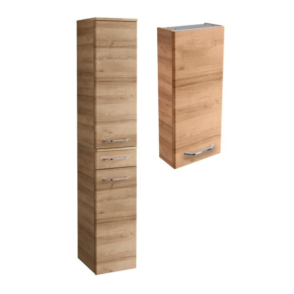 FACKELMANN MILANO Hochschrank mit Schublade + Hängeschrank 30 cm breit