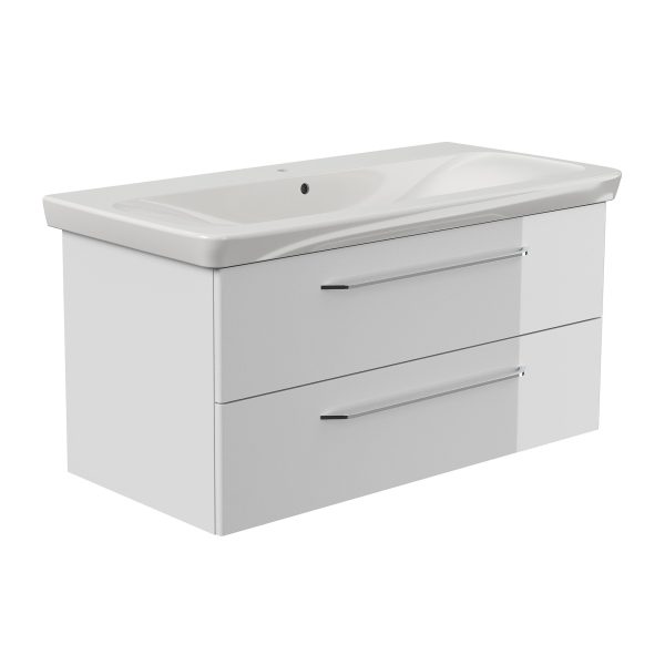 FACKELMANN MILANO Waschbecken mit Unterschrank 107 cm breit