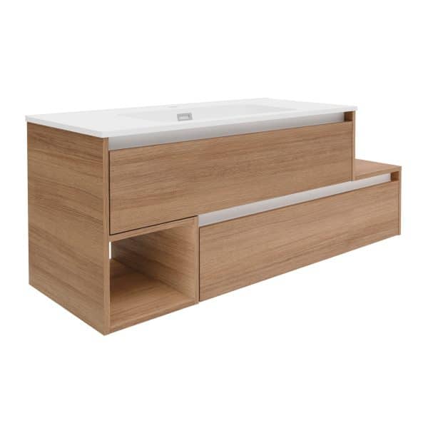 FACKELMANN VITA Waschbecken mit Unterschrank 129 cm breit