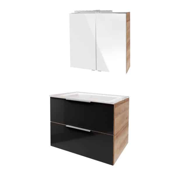 Fackelmann B. BRILLANT Badmöbel Set 3-teilig 80 cm