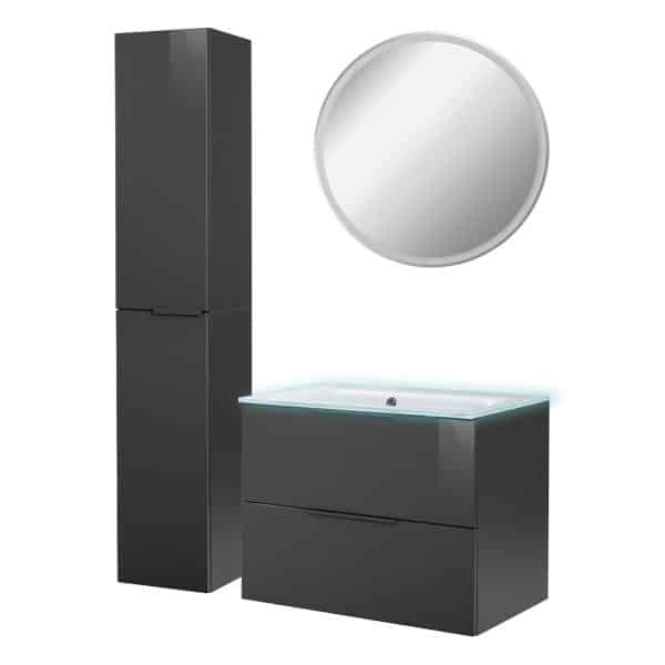 Fackelmann LUNA Badmöbel Set 5-teilig
