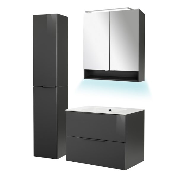 Fackelmann LUNA Badmöbel Set 5-teilig