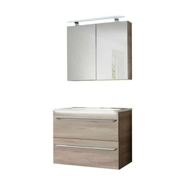 Fackelmann LUXOR Badmöbel Set 3-teilig 80 cm