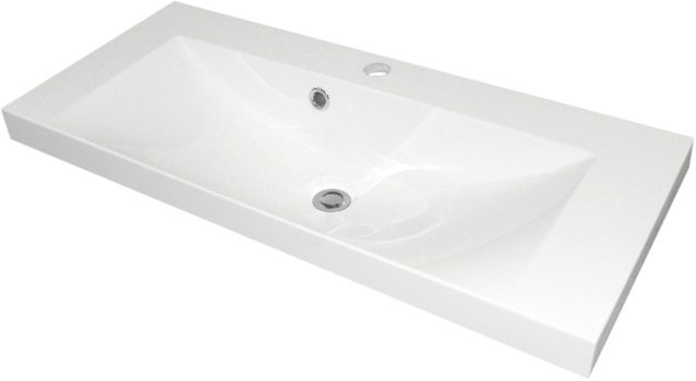 Fackelmann MALUA Waschbecken 80 cm aus Gussmarmor