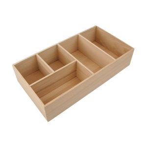 Fackelmann Schubkasten Einsatz Breite 17 cm Buchenholz