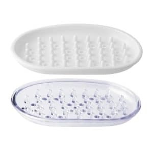 Fackelmann Seifenschale transparent oder weiß