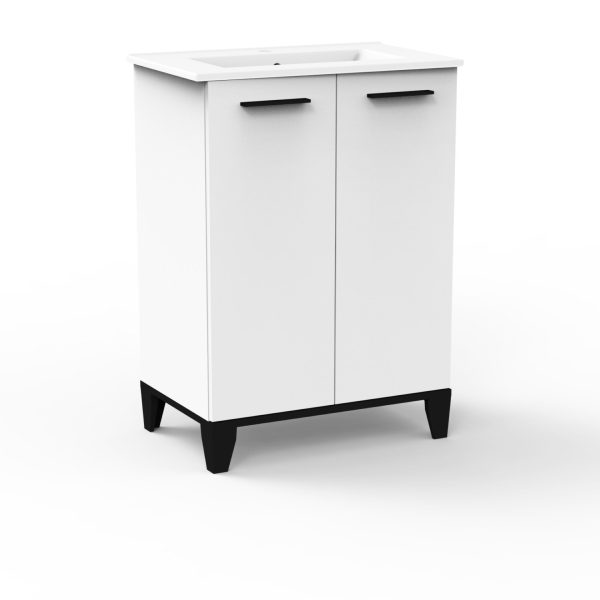 Fackelmann TE-A Badmöbelset 2-teilig 60 cm breit mit Füßen