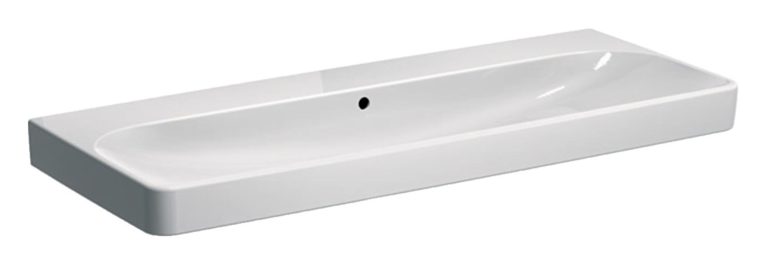 GEBERIT SMYLE SQUARE Waschbecken Keramik 120 cm breit