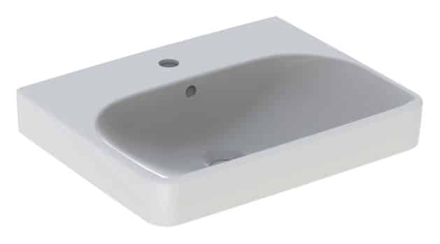 GEBERIT SMYLE SQUARE Waschbecken Keramik 55 cm breit