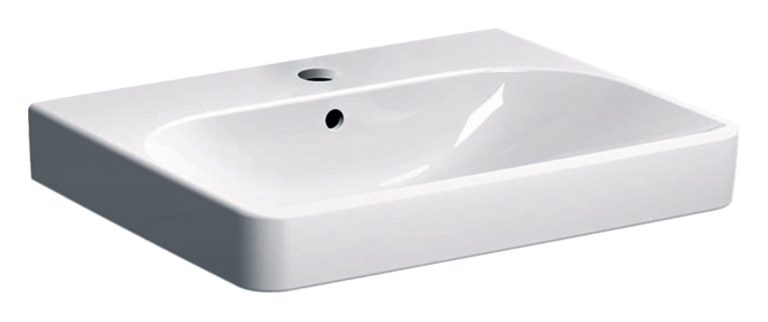 GEBERIT SMYLE SQUARE Waschbecken Keramik 60 cm breit