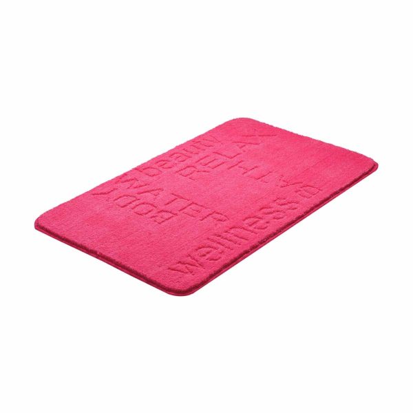 GRUND FEELING Badematte 60 x 100 cm Pink