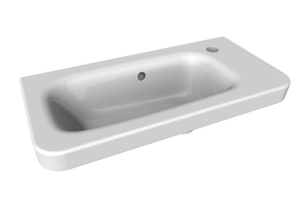 LANZET K8 Gäste WC Waschbecken Keramik 60 cm