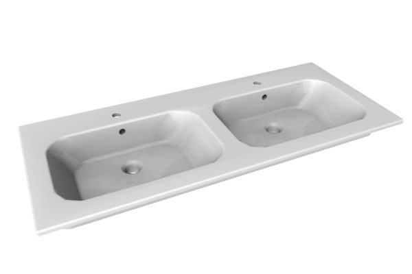 Lanzet K5 Keramik Doppelwaschbecken 121 cm