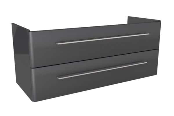 Lanzet K8 Waschtischunterschrank 116 cm Anthrazit