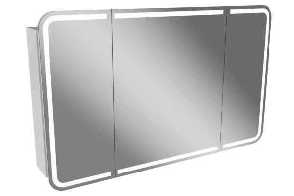 Lanzet M9 Spiegelschrank 120 cm mit umlaufender LED-Beleuchtung